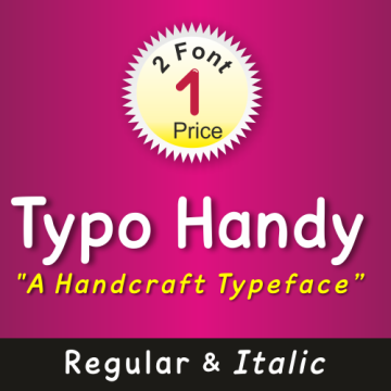 Typo Handy Font (2 in 1)