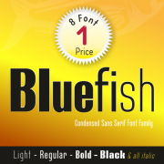 Bluefish Font (8 in 1)