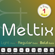 Meltix Font (6 in 1)
