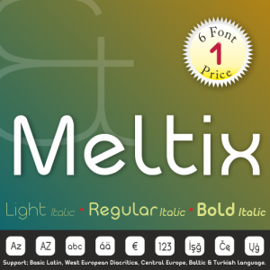 Meltix Font (6 in 1)