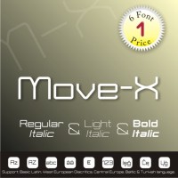 Move-X Font (6 in 1)