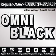 OmniBlack Font (4 in 1)