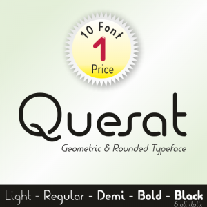 Quesat Font (10 in 1)