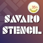 SAVARO STENCIL Font