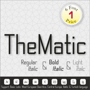 TheMatic Font (6 in 1)