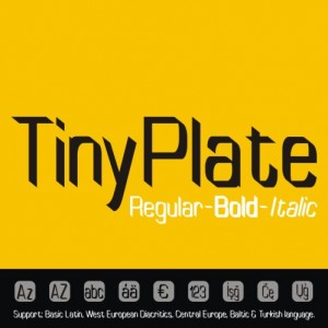 TinyPlate Font