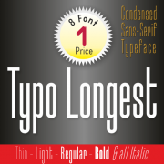 Typo Longest Font (8 in 1)