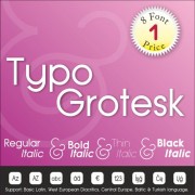 Typo Grotesk Font (8 in 1)