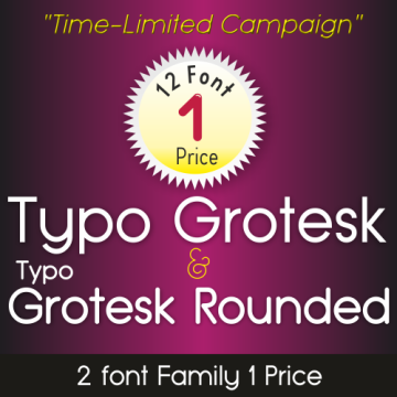 Typo Grotesk & Typo Grotesk Rounded Font