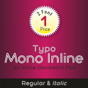 Typo Mono Inline Font Typo Mono Inline Font