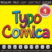 TYPO COMICA Font (5 in 1)