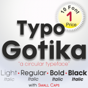 Typo Gotika Font (10 in 1)