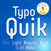 Typo Quik Font (8 in 1)