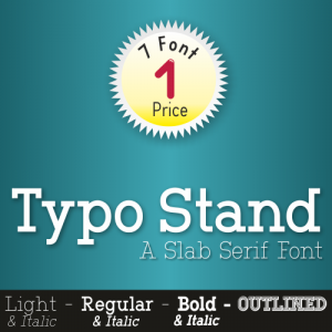 TYPO STAND FONT (6 in 1)
