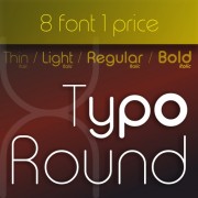 Typo Round Font (8 in 1)