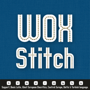WOX-Stitch Font