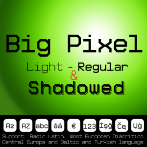Big Pixel Font (3 in 1)