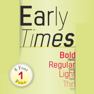 Early Times Font (8 in 1)