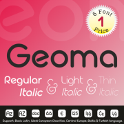 Geoma Font (6 in 1)