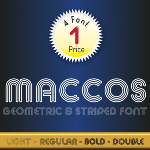 Maccos Font (4 in 1)
