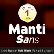 Manti Sans Font (10 in 1)