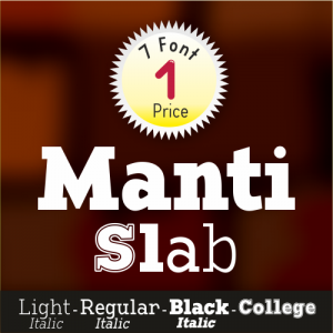 Manti Slab Font (7 in 1)