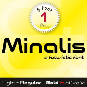 Minalis Font (6 in 1)