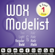 WOX Modelist Font (8 in 1)