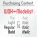 WOX Modelist Font (8 in 1)