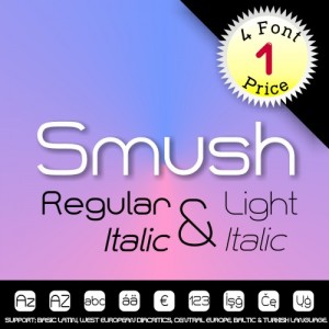 SMUSH Font (4 in 1)