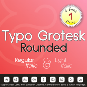 Typo Grotesk Rounded (4 in 1)