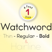 Watchword Font (4 in 1)