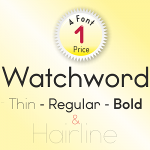 Watchword Font (4 in 1)