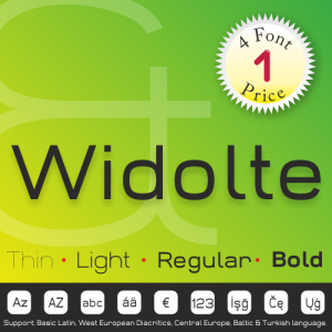 Widolte Font (4 in 1)