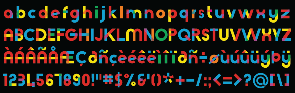 Typo RGB Color SVG Font (2 in 1)